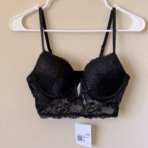 Black Lace Bra